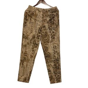 DANA BUCHMAN animal print pants. Size 10. NWT